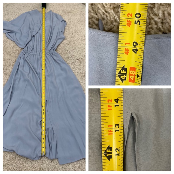 NWT! ZARA Collection STUDIO CAPE LAYERED DRESS LIMITED EDITION LIGHT BLUE - Picture 6 of 9